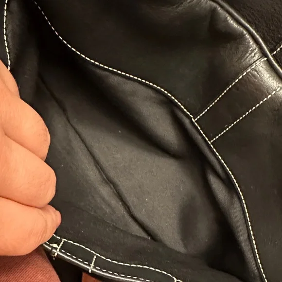 Coach SoHo Black Leather Shoulder Bag Y2K vintage - Picture 10 of 14